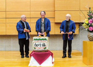 ３会会長による鏡開き