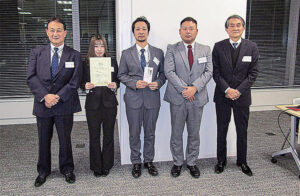 最優秀賞を受賞した芝浦シヤリング